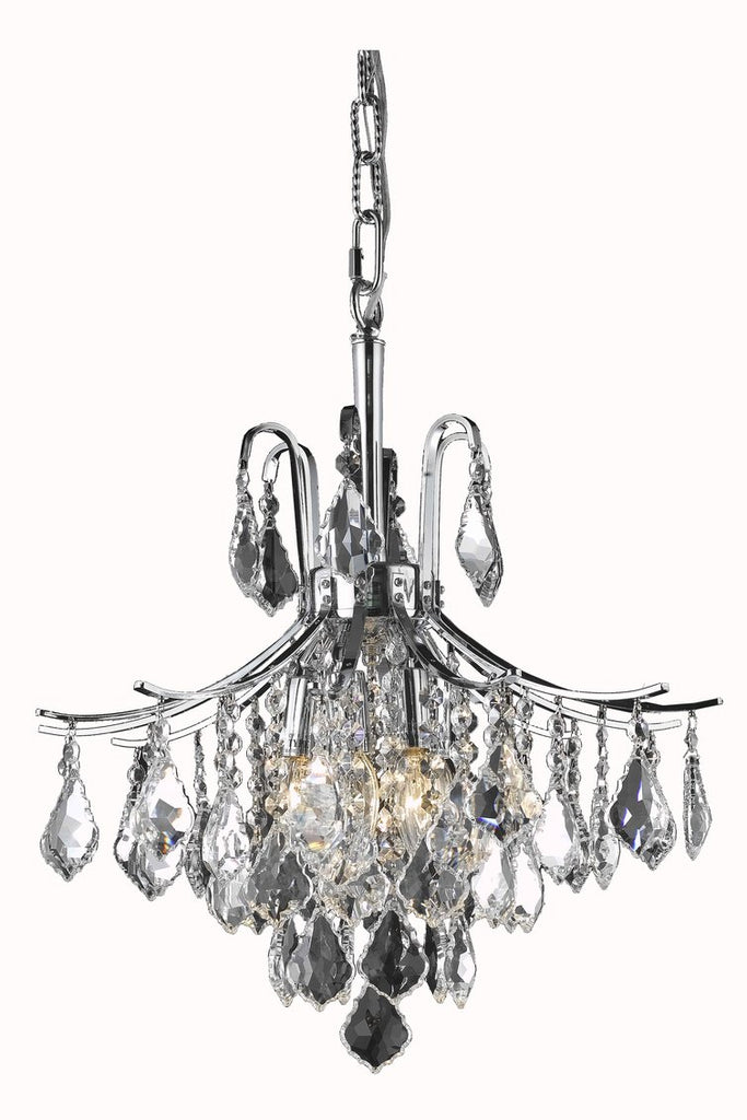 ZC121-LD8100D16C - Living District:  Amelia Collection Pendant D16in H20in Lt:6 Chrome Finish