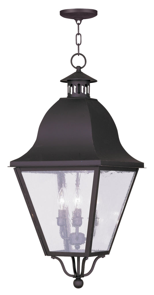 Livex Amwell 4 Light Bronze Outdoor Chain Lantern - C185-2547-07