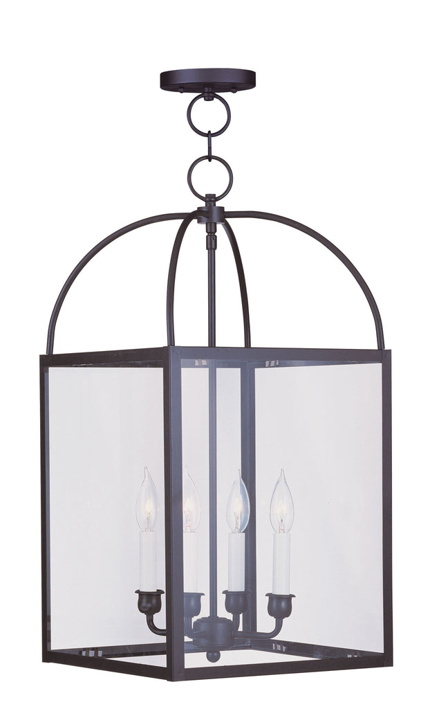 Livex Milford 4 Light Bronze Chain Lantern - C185-4042-07