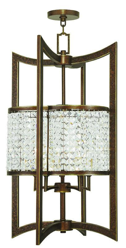 Livex Grammercy 5 Light Palacial Bronze Lantern - C185-50569-64