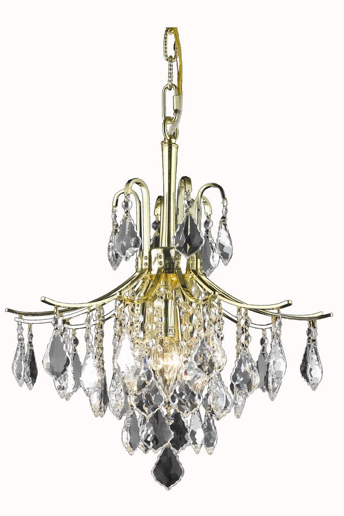 ZC121-LD8100D16G - Living District:  Amelia Collection Pendant D16in H20in Lt:6 Gold Finish
