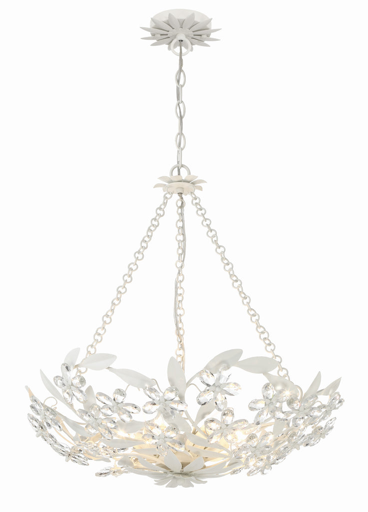 Marselle 6 Light Matte White Chandelier - C193-MSL-306-MT