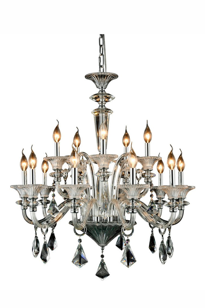 ZC121-7871D34C/RC - Regency Lighting: Aurora 15 light Chrome Chandelier Clear Royal Cut Crystal