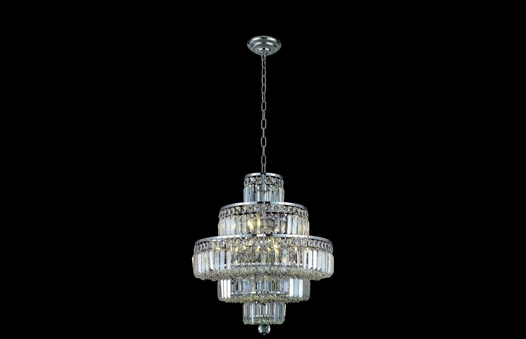 C121-2038D20C/RC - Regency Lighting: Maxime 13 light Chrome Chandelier Clear Royal Cut Crystal