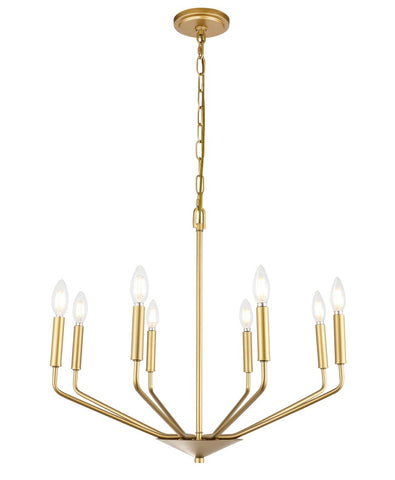 ZC121-LD8031D25BR - Living District: Enzo 8 light Brass pendant