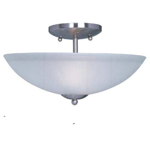 Logan 2-Light Semi-Flush Mount Satin Nickel - C157-10042FTSN