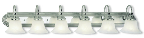 Livex Belmont 6 Light BN & Polished Chrome Bath Light - C185-1006-95