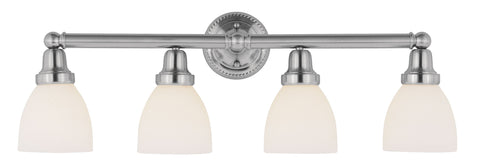 Livex Classic 4 Light Brushed Nickel Bath Light - C185-1024-91