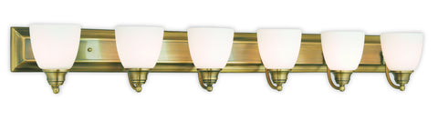 Livex Springfield 6 Light Antique Brass Bath Light - C185-10506-01