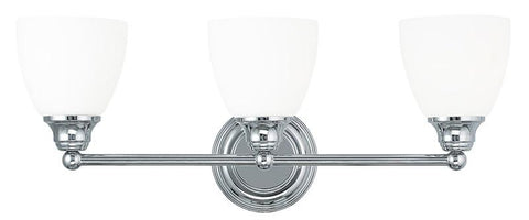 Livex Somerville 3 Light Polished Chrome Bath Light - C185-13663-05