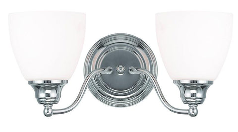 Livex Somerville 2 Light Polished Chrome Bath Light - C185-13672-05