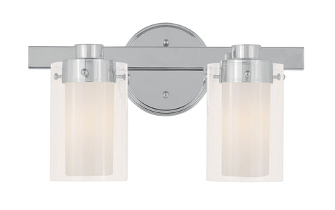 Livex Manhattan 2 Light Polished Chrome Bath Light - C185-1542-05