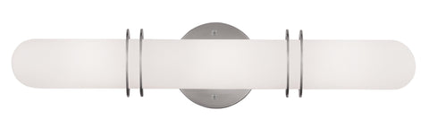 Livex Pelham 3 Light Brushed Nickel Bath Light - C185-1903-91