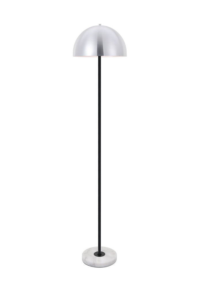 ZC121-LD4027F14BN - Living District: Forte 1 light brushed nickel Floor lamp