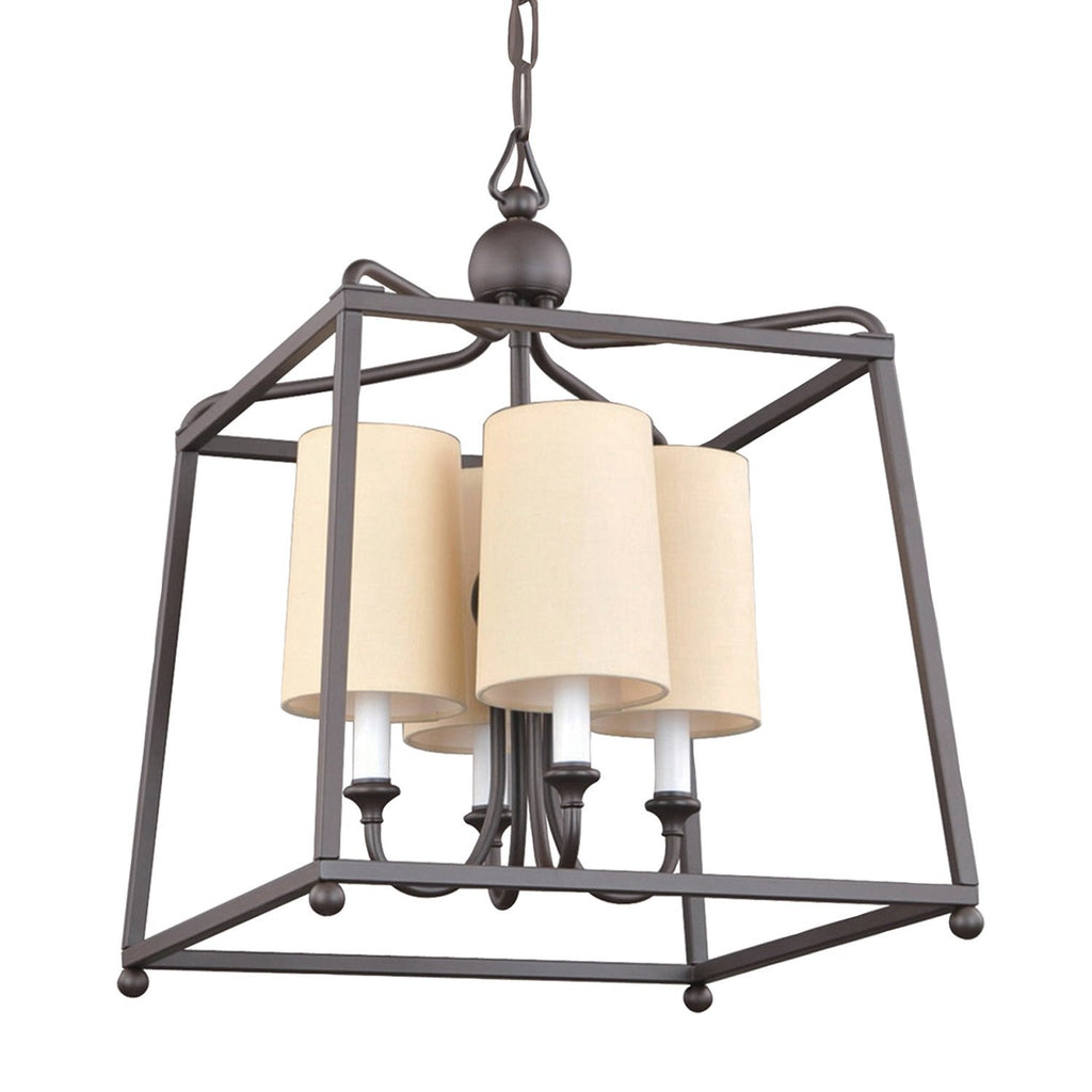 4 Light Dark Bronze Modern Chandelier - C193-2245-DB