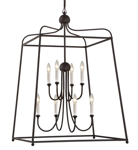 8 Light Dark Bronze Modern Chandelier - C193-2248-DB_NOSHADE