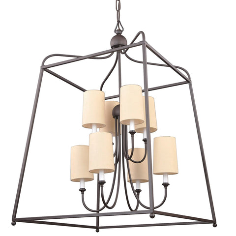 8 Light Dark Bronze Modern Chandelier - C193-2248-DB