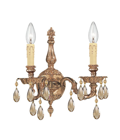 2 Light Olde Brass Traditional Sconce - C193-2502-OB-GTS