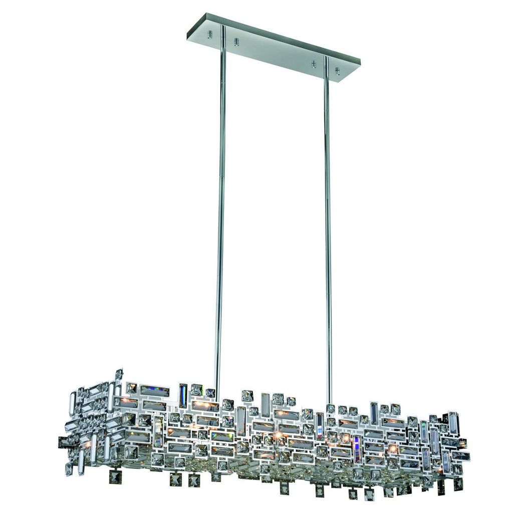 C121-2100G44C/RC - Regency Lighting: Picasso 8 light Chrome Pendant Clear Royal Cut Crystal