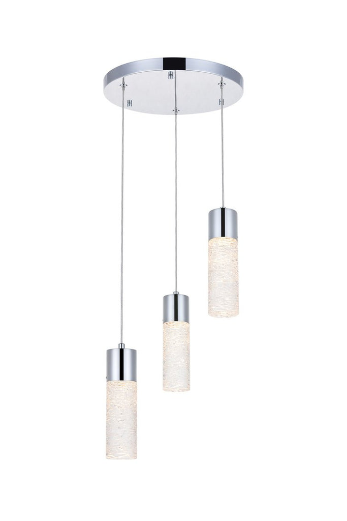 ZC121-5200D12C - Regency Lighting: Constellation 3 light Chrome LED Pendant