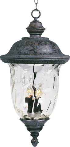 Carriage House VX 3-Light Outdoor Hanging Lan Oriental Bronze - C157-40427WGOB