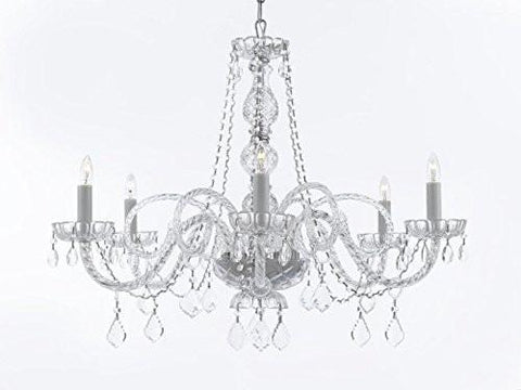 Crystal Chandelier Lighting H27" X W32" - G46-B67/385/6