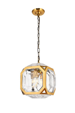 ZC121-1711D11LAB - Urban Classic: Juno 4 light in Light Antique Brass Pendant