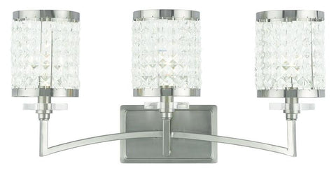 Livex Grammercy 3 Light Brushed Nickel Bath Light - C185-50563-91