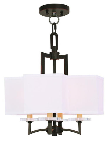 Livex Woodland Park  4 Light OB Mini Chandelier/Ceiling Mount - C185-50704-67