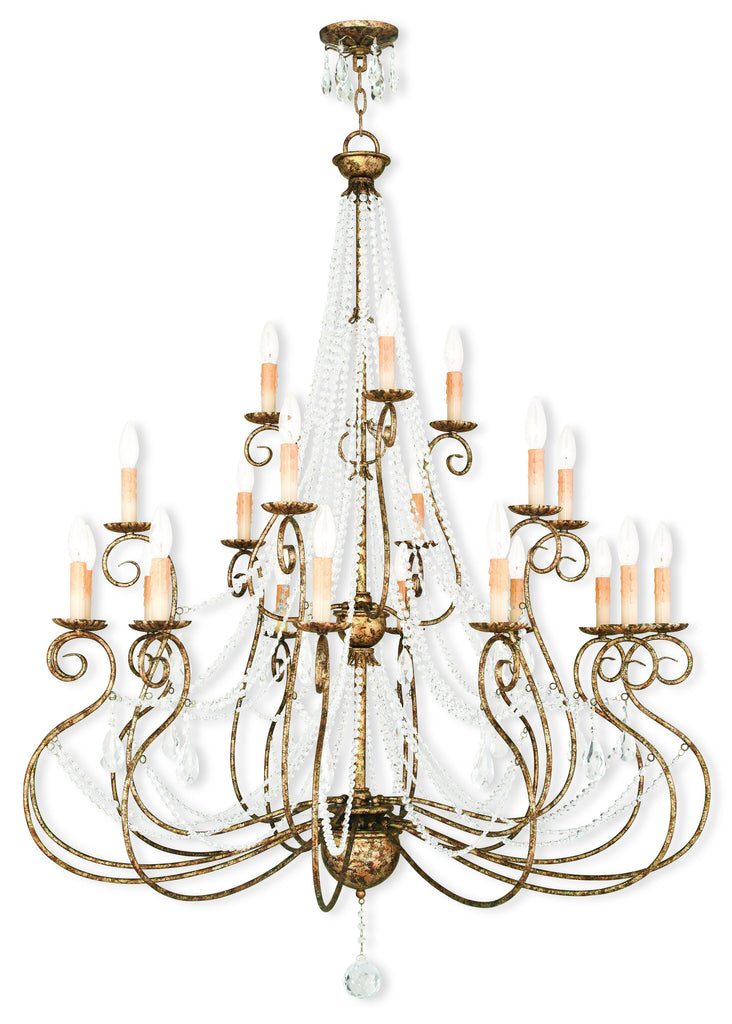 Livex Isabella 21 Light EB Foyer Chandelier - C185-51919-36