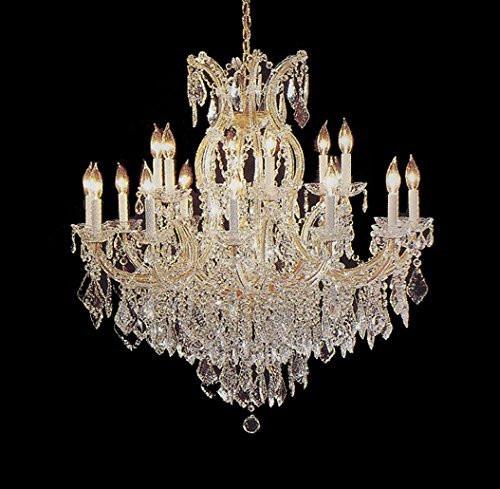 Swarovski Crystal Trimmed Chandelier Chandelier H38" X W37" - Go-A83-1/21510/15+1Sw