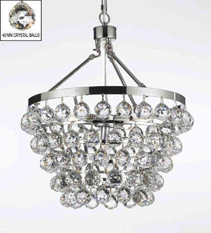 Indoor 5-Light Luxury Crystal Bling Chandelier Lighting H19" W17.5" - F7-1130/5