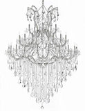 Maria Theresa Crystal Chandelier Lighting H 72" W 52" Trimmed With Spectra (Tm) Crystal - Reliable Crystal Quality By Swarovski - Cjd-Cs/B12/2181/52Sw