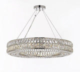 Crystal Nimbus Ring Chandelier Modern/Contemporary Lighting Pendant 40" Wide - For Dining Room, Foyer, Entryway, Family Room - GB104-3063/14