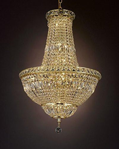 French Empire Empress Crystal(Tm) Chandelier Lighting H 31" W 22" - Cjd-Cg/2174/22