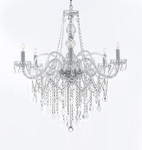 Murano Venetian Style All-Crystal Chandelier H38" X W32" - G46-B12/B67/385/6