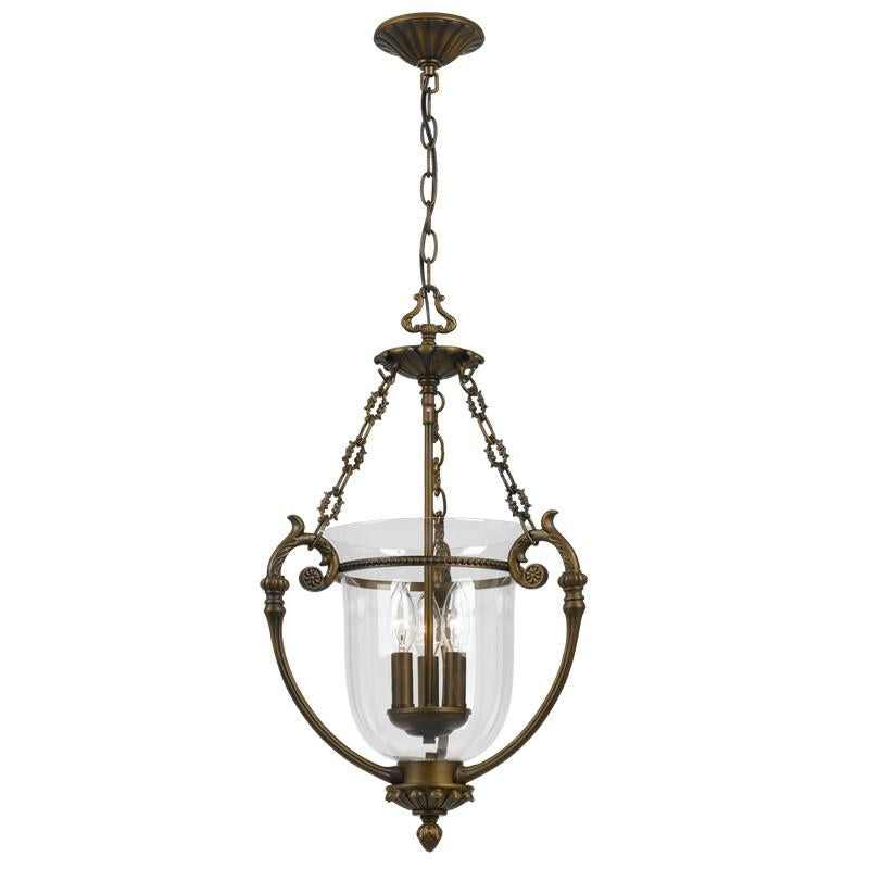 3 Light Antique Brass Transitional Pendant - C193-5663-AB