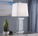 ZC121-ML9309 - Regency Decor: Sparkle Collection 1-Light Silver Finish Table Lamp