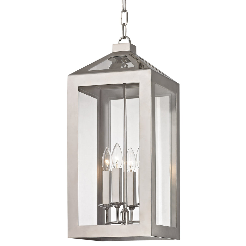 4 Light Polished Nickel Transitional  Modern Chandelier - C193-6053-PN