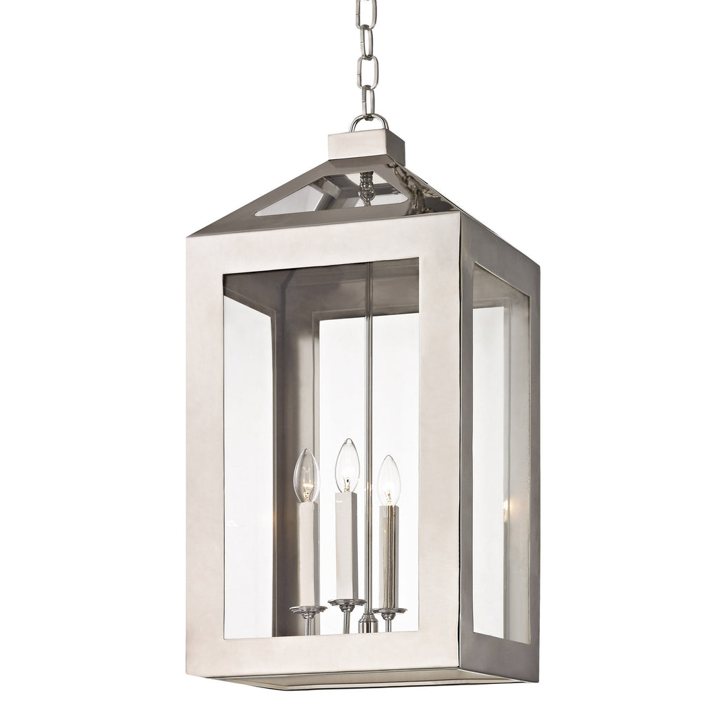 4 Light Polished Nickel Transitional  Modern Chandelier - C193-6054-PN