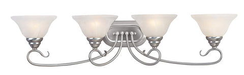 Livex Coronado 4 Light Brushed Nickel Bath Light - C185-6104-91