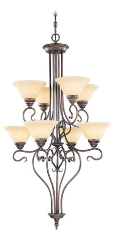 Livex Coronado 8 Light Imperial Bronze Chandelier - C185-6118-58