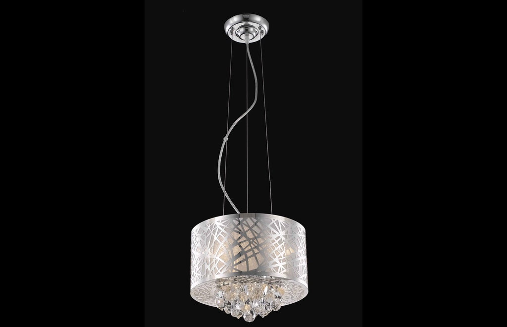 C121-2079D12C/RC - Regency Lighting: Prism 3 light Chrome Pendant Clear Royal Cut Crystal