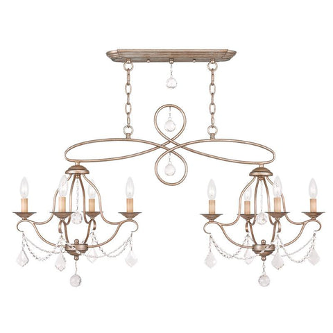 Livex Chesterfield 8 Light ASL Island/Chandelier - C185-6437-73