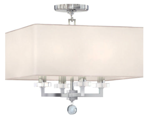 4 Light Polished Nickel Modern Ceiling Mount - C193-8105-PN_CEILING