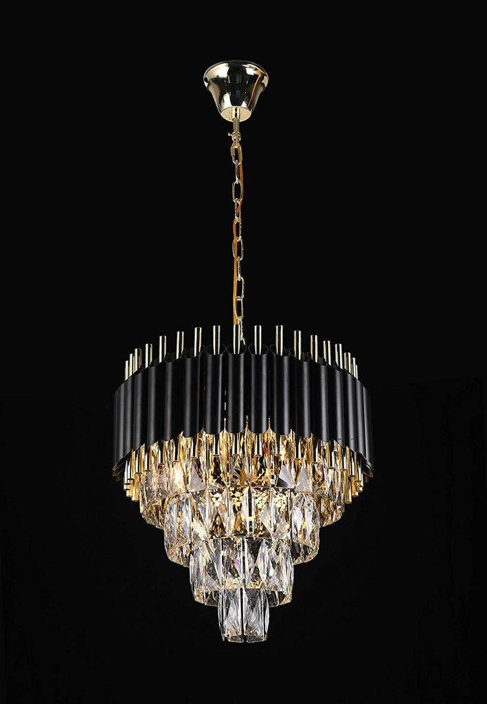 Retro Palladium Empress Crystal (Tm) Glass Fringe 4 Tier Chandelier Lighting W 19.7" x H 18.9" - Great for Entryway/Foyer, Living Room, Family Room, and More! Limited Edition ! - G7-76211/8