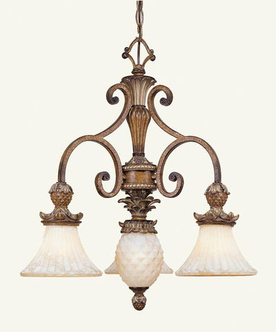 Livex Savannah 3 Light Venetian Patina Chandelier - C185-8473-57