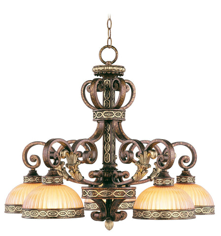 Livex Seville 5 Light PBZ Chandelier - C185-8525-64