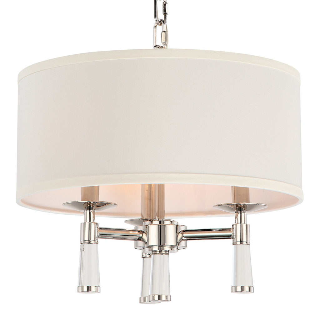 3 Light Polished Nickel Transitional Mini Chandelier - C193-8863-PN