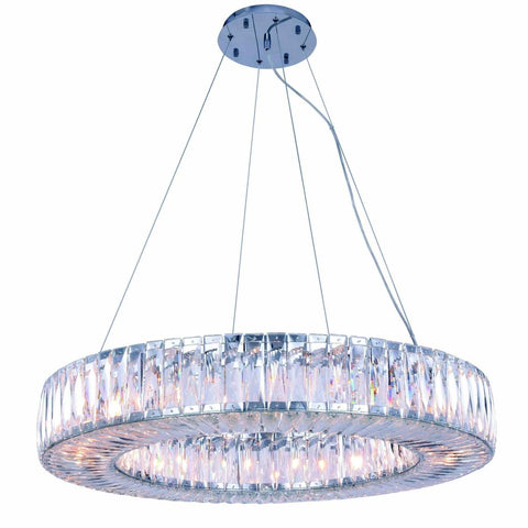 ZC121-2116D32C/RC - Regency Lighting: Cuvette 20 light Chrome Chandelier Clear Royal Cut Crystal